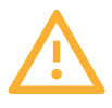 A screenshot of the icon for unsupported data which is a triangle with an exclamation point inside.